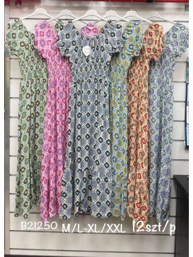 Sukienki damskie ,size m-2xl, paczka 12szt,mix kolor