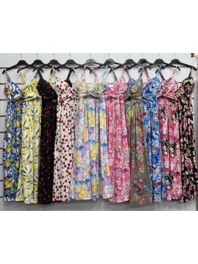 Sukienki damskie wloskie, Size uni ,paczka 6szt,mix kolor
