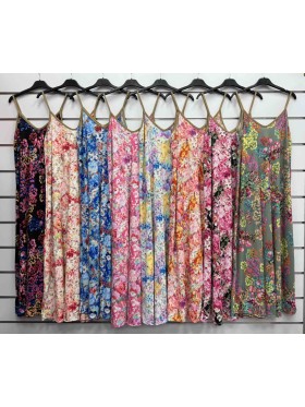 Sukienki damskie wloskie, Size uni ,paczka 6szt,mix kolor