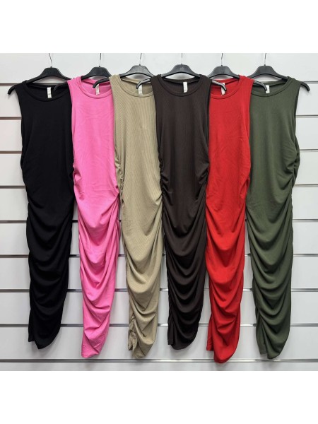 Sukienki damskie wloskie, Size uni ,paczka 6szt,mix kolor