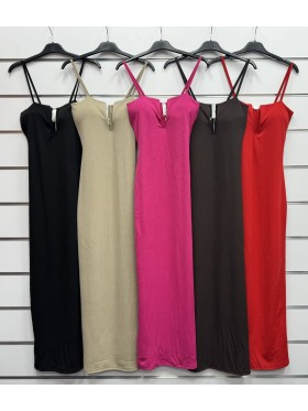 Sukienki damskie wloskie, Size uni ,paczka 6szt,mix kolor