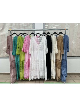 Sukienki damskie wloskie, Size uni ,paczka 6szt,mix kolor