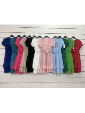 Sukienki damskie wloskie, Size uni ,paczka 6szt,mix kolor