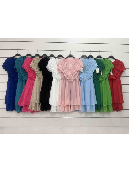 Sukienki damskie wloskie, Size uni ,paczka 6szt,mix kolor