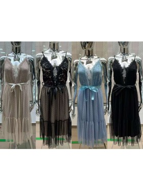 Sukienki damskie wloskie, Size uni ,paczka 6szt,mix kolor