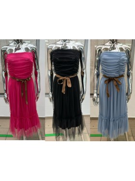 Sukienki damskie wloskie, Size uni ,paczka 6szt,mix kolor