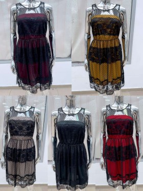 Sukienki damskie wloskie, Size uni ,paczka 6szt,mix kolor