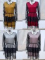 Sukienki damskie wloskie, Size uni ,paczka 6szt,mix kolor