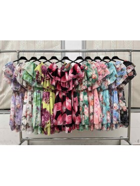 Sukienki damskie wloskie, Size uni ,paczka 6szt,mix kolor