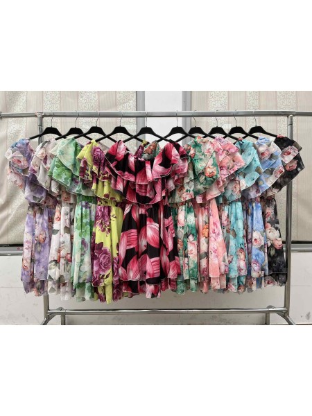 Sukienki damskie wloskie, Size uni ,paczka 6szt,mix kolor
