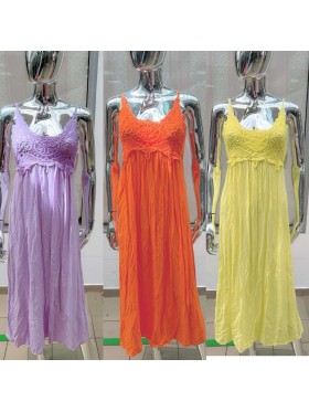 Sukienki damskie wloskie, Size uni ,paczka 6szt,mix kolor