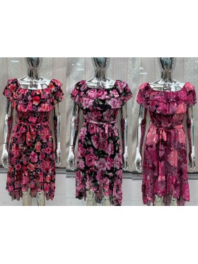 Sukienki damskie wloskie, Size uni ,paczka 6szt,mix kolor