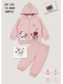 Komplet dzieciece rozm 12-36M, paczka 10szt, 1 kolor