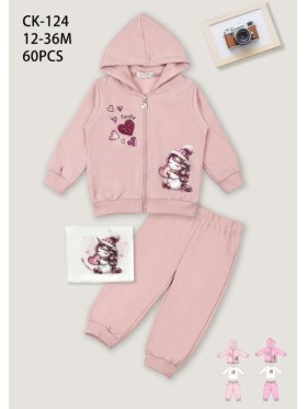 Komplet dzieciece rozm 12-36M, paczka 10szt, 1 kolor