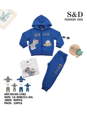 Komplet dzieciece rozm 12-36M, paczka 10szt, mix kolor
