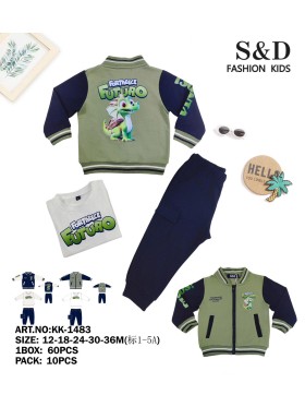 Komplet dzieciece rozm 12-36M, paczka 10szt, mix kolor