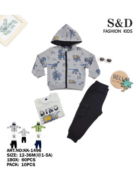 Komplet dzieciece rozm 12-36M, paczka 10szt, mix kolor