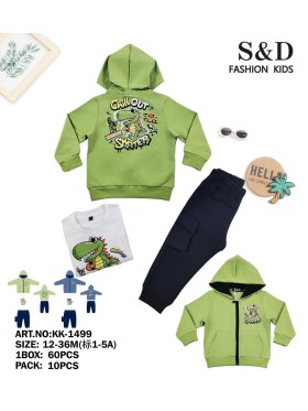 Komplet dzieciece rozm 12-36M, paczka 10szt, mix kolor
