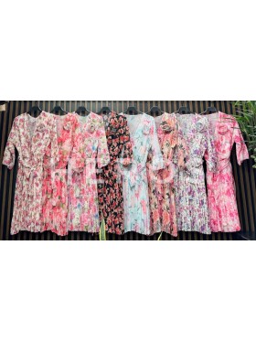 Sukienki damskie wloskie, Size uni ,paczka 6szt,mix kolor