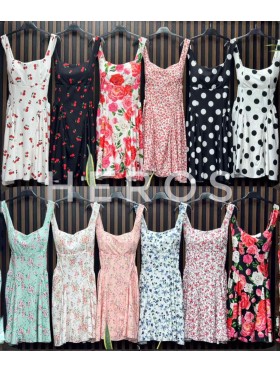 Sukienki damskie wloskie, Size uni ,paczka 6szt,mix kolor