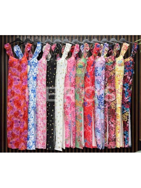 Sukienki damskie wloskie, Size uni ,paczka 6szt,mix kolor