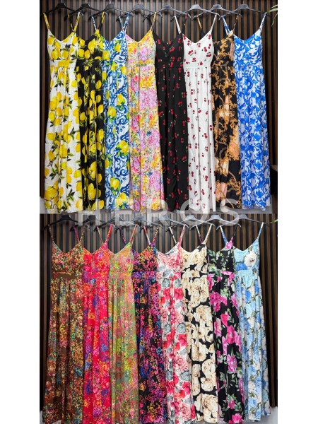 Sukienki damskie wloskie, Size uni ,paczka 6szt,mix kolor