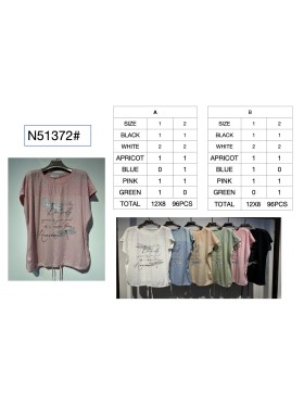 Bluzki damskie ,size l-4xl, paczka 12szt,mix kolor