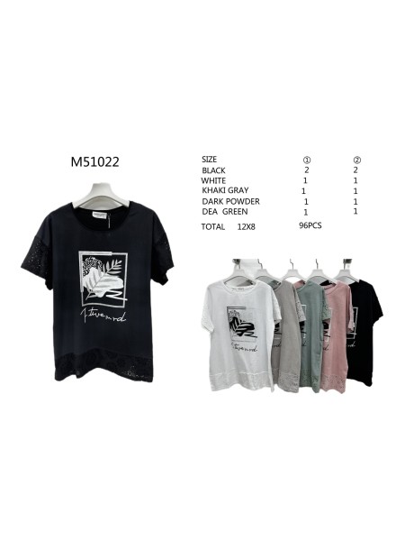 Bluzki damskie ,size l-4xl, paczka 12szt,mix kolor