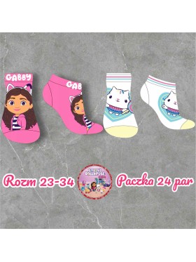 Skarpetki dzieciece rozm 23-34, paczka 24szt, mix kolor