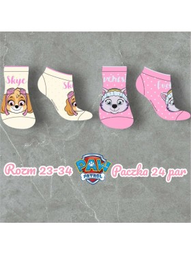 Skarpetki dzieciece rozm 23-34, paczka 24szt, mix kolor