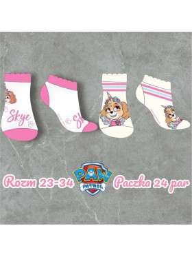 Skarpetki dzieciece rozm 23-34, paczka 24szt, mix kolor
