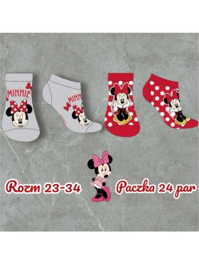 Skarpetki dzieciece rozm 23-34, paczka 24szt, mix kolor