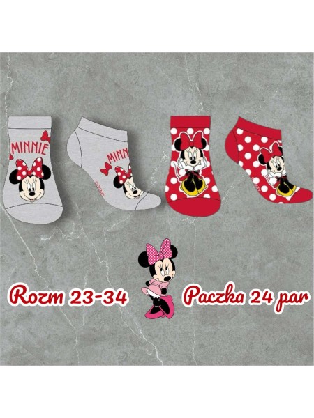Skarpetki dzieciece rozm 23-34, paczka 24szt, mix kolor