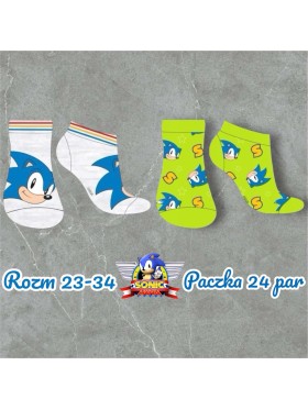 Skarpetki dzieciece rozm 23-34, paczka 24szt, mix kolor