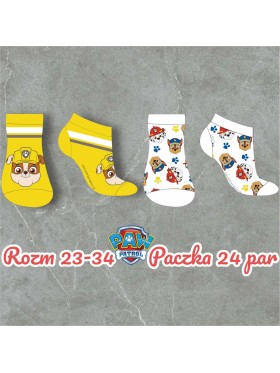 Skarpetki dzieciece rozm 23-34, paczka 24szt, mix kolor