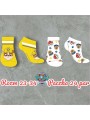 Skarpetki dzieciece rozm 23-34, paczka 24szt, mix kolor