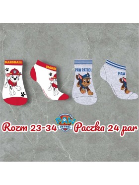 Skarpetki dzieciece rozm 23-34, paczka 24szt, mix kolor