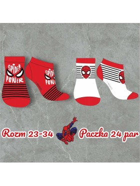 Skarpetki dzieciece rozm 23-34, paczka 24szt, mix kolor
