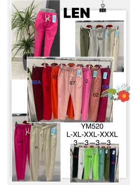 Spodnie damskie M'sara,size l-3xl, paczka 12szt,1 kolor
