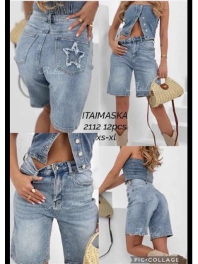 Spodenki jeansowe damskie ,size xs-xl, paczka 12szt,