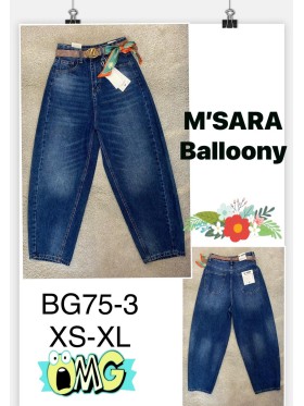 Jeansy damskie M'sara,size XS-xl, paczka 10szt,