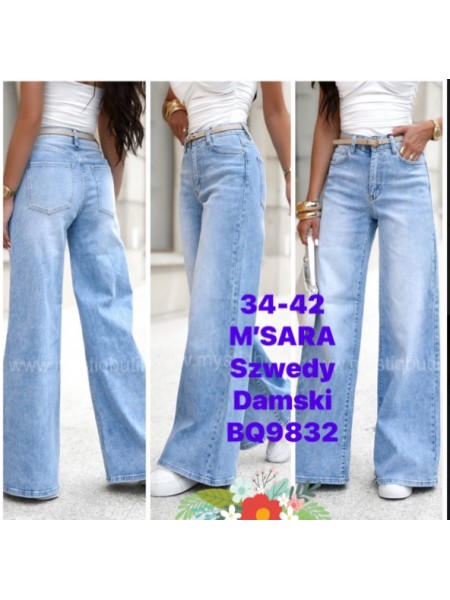 Jeansy damskie M'sara,size 34-42, paczka 10szt,