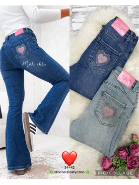 Jeansy damskie ,size 34-42, paczka 10szt,