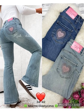 Jeansy damskie ,size 34-42, paczka 10szt,