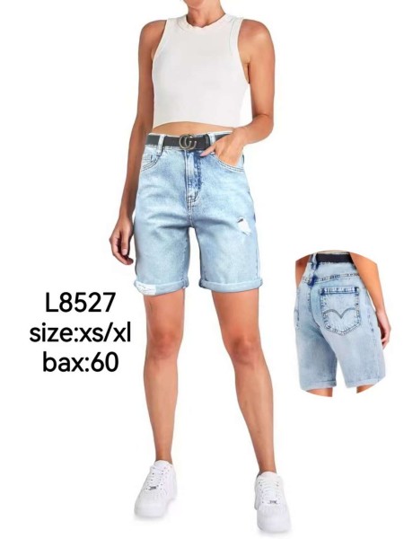 Spodenki jeansowe damskie ,size xs-xl, paczka 12szt,