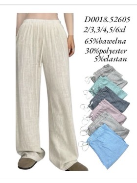 Spodnie damskie ,size 2-6xl, paczka 12szt,mix kolor