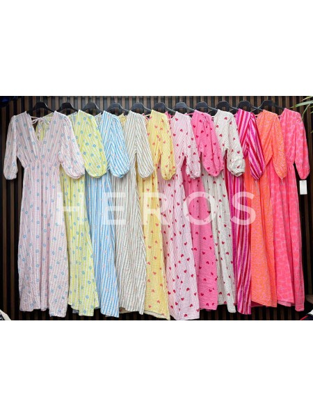 Sukienki damskie wloskie, Size uni ,paczka 6szt,mix kolor