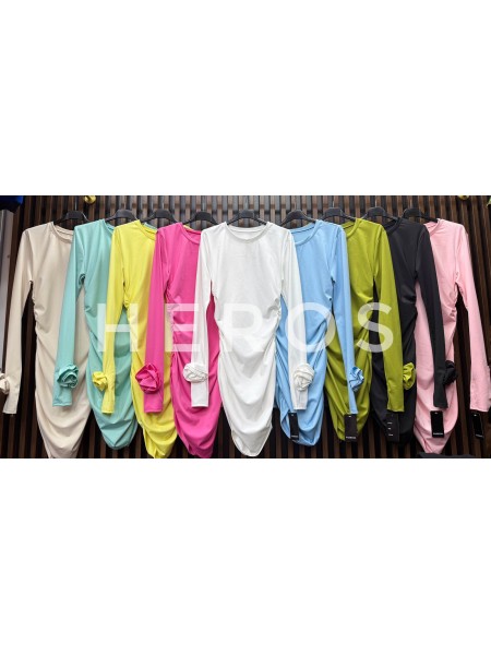 Sukienki damskie wloskie, Size uni ,paczka 6szt,mix kolor