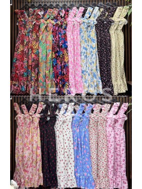 Sukienki damskie wloskie, Size uni ,paczka 6szt,mix kolor