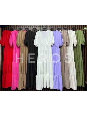 Sukienki damskie wloskie, Size uni ,paczka 6szt,mix kolor